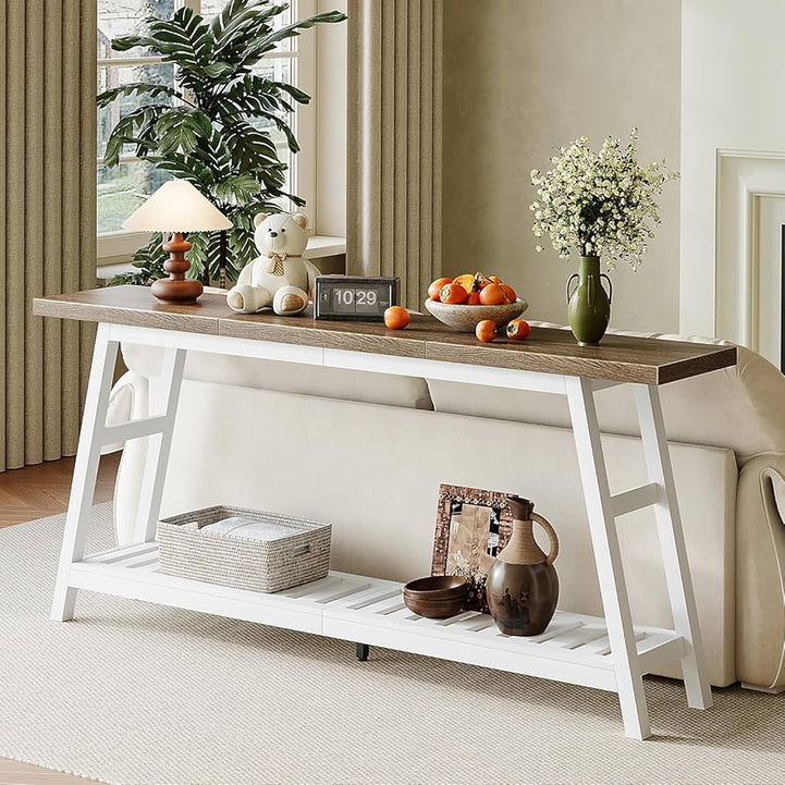 Natural Swedish wood console