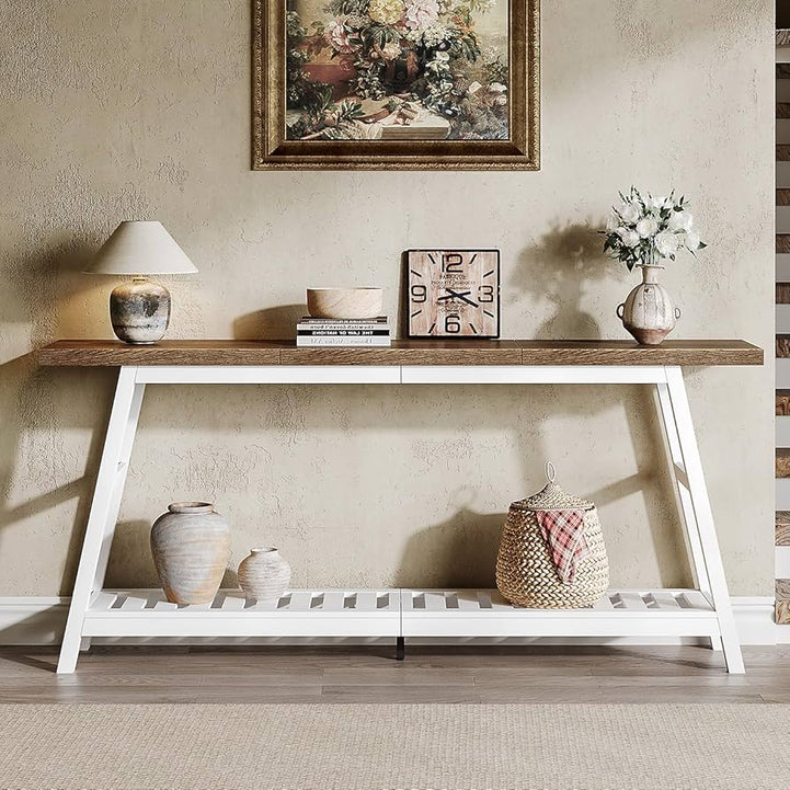 Natural Swedish wood console