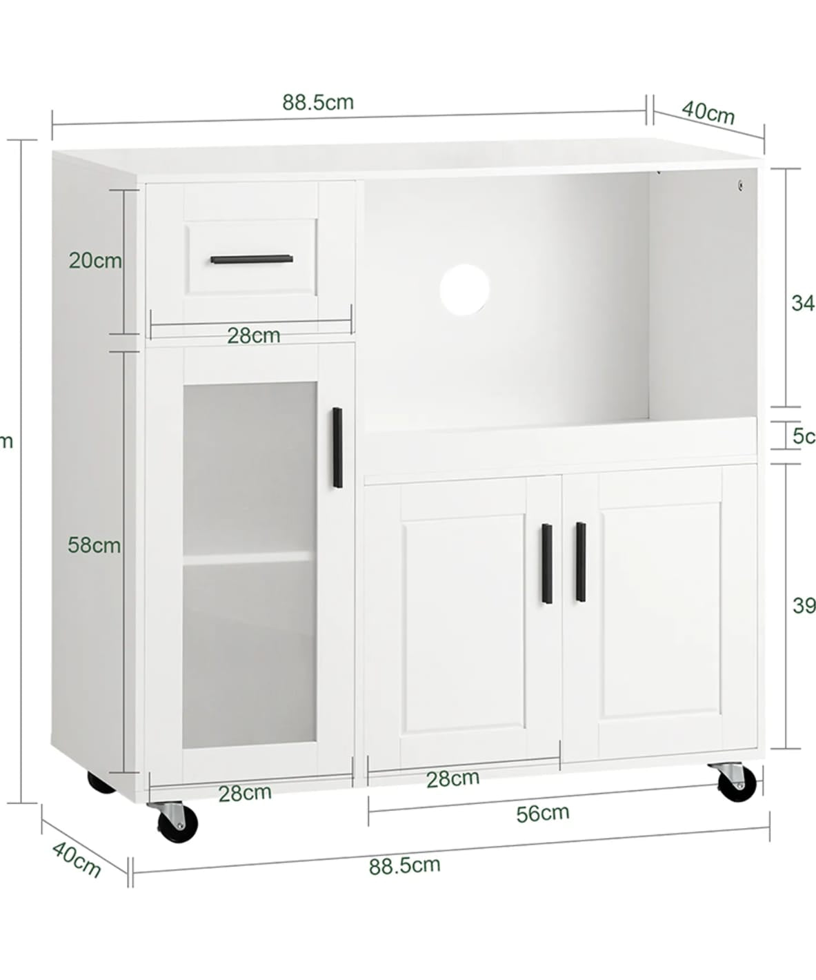 Side kitchen unit