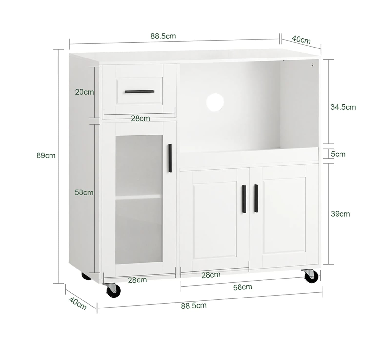 Side kitchen unit