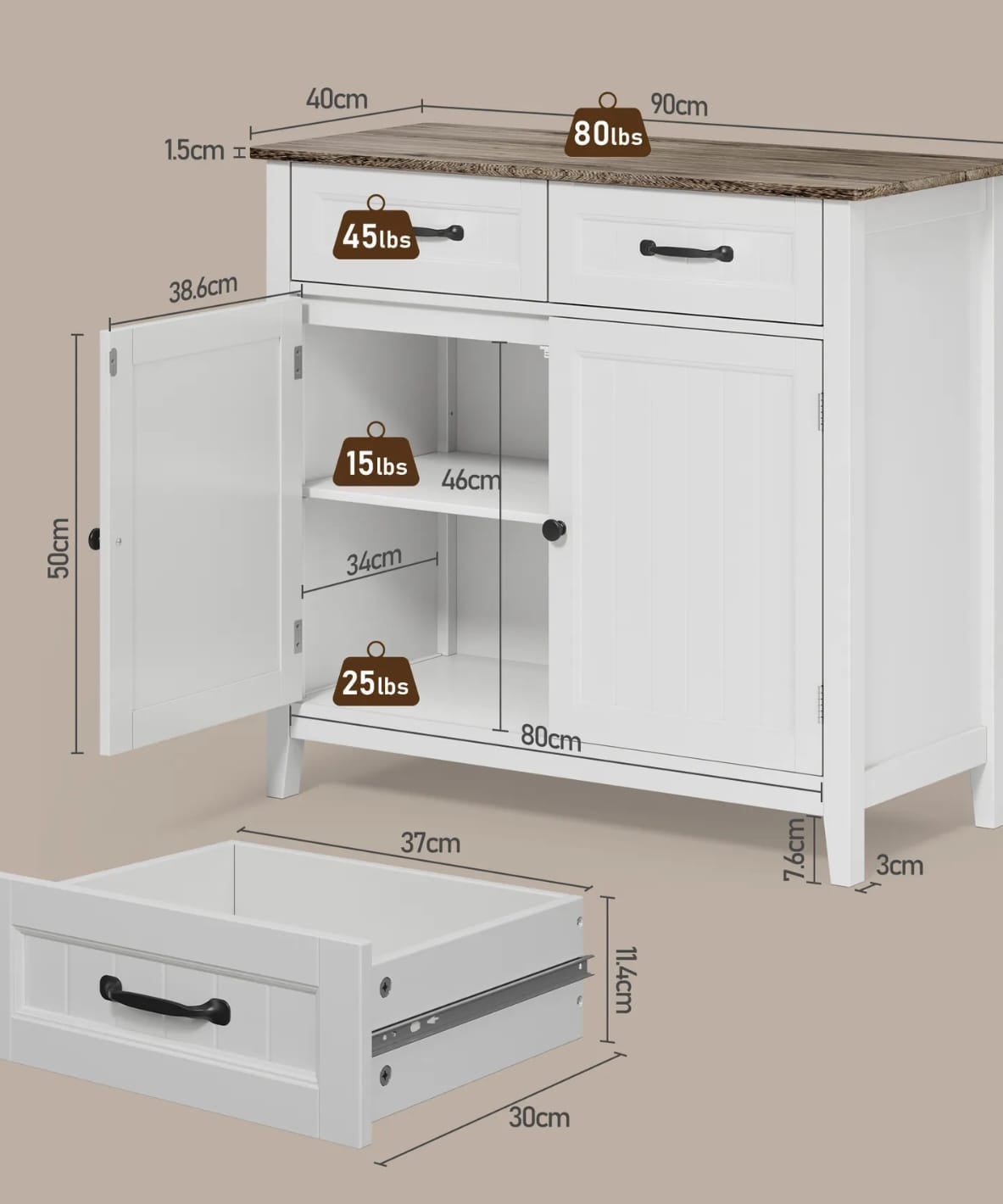 Kitchen side unit