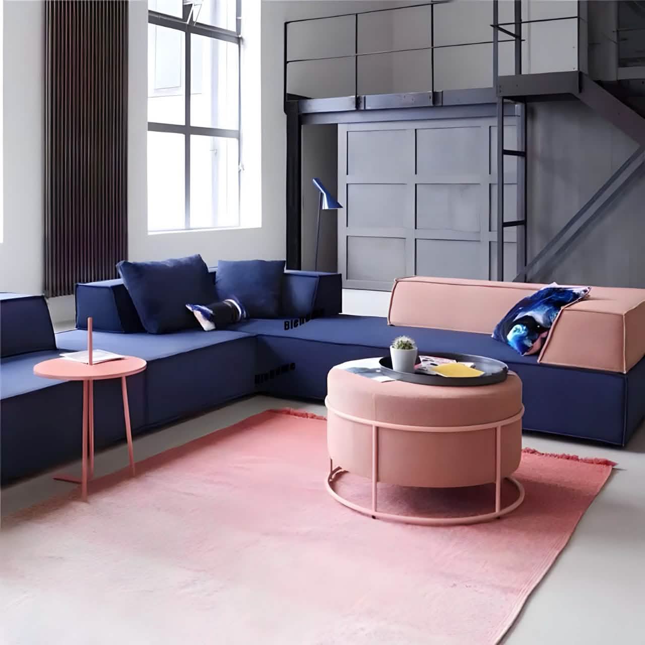 NArt256 - كرسي معدن و قماش