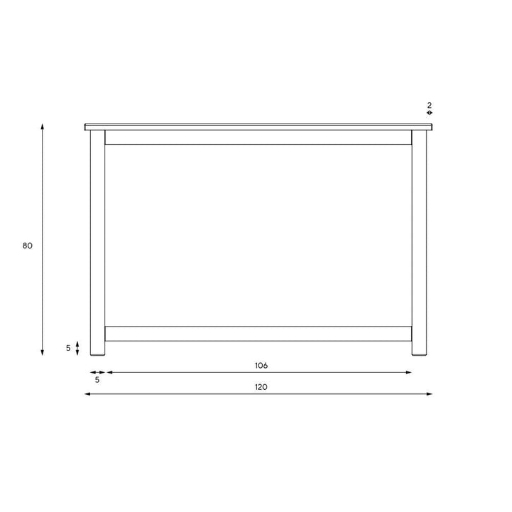 Natural Swedish wood console