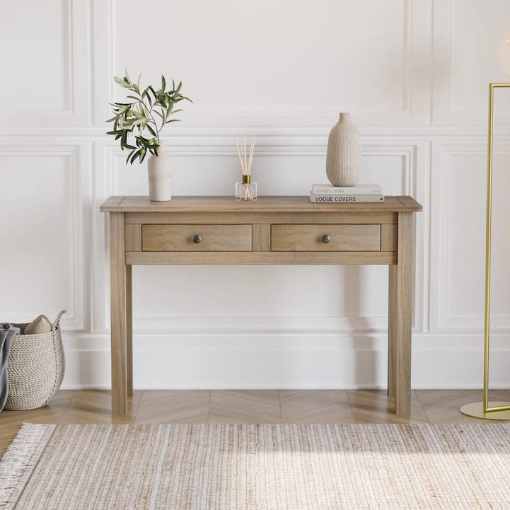 Natural Swedish wood console