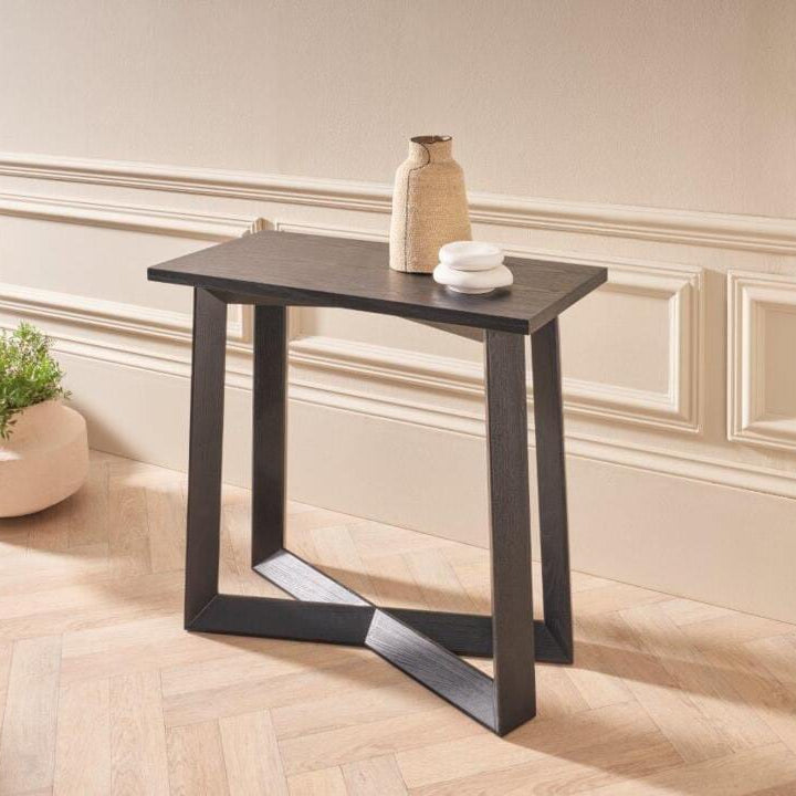 Natural Swedish wood console
