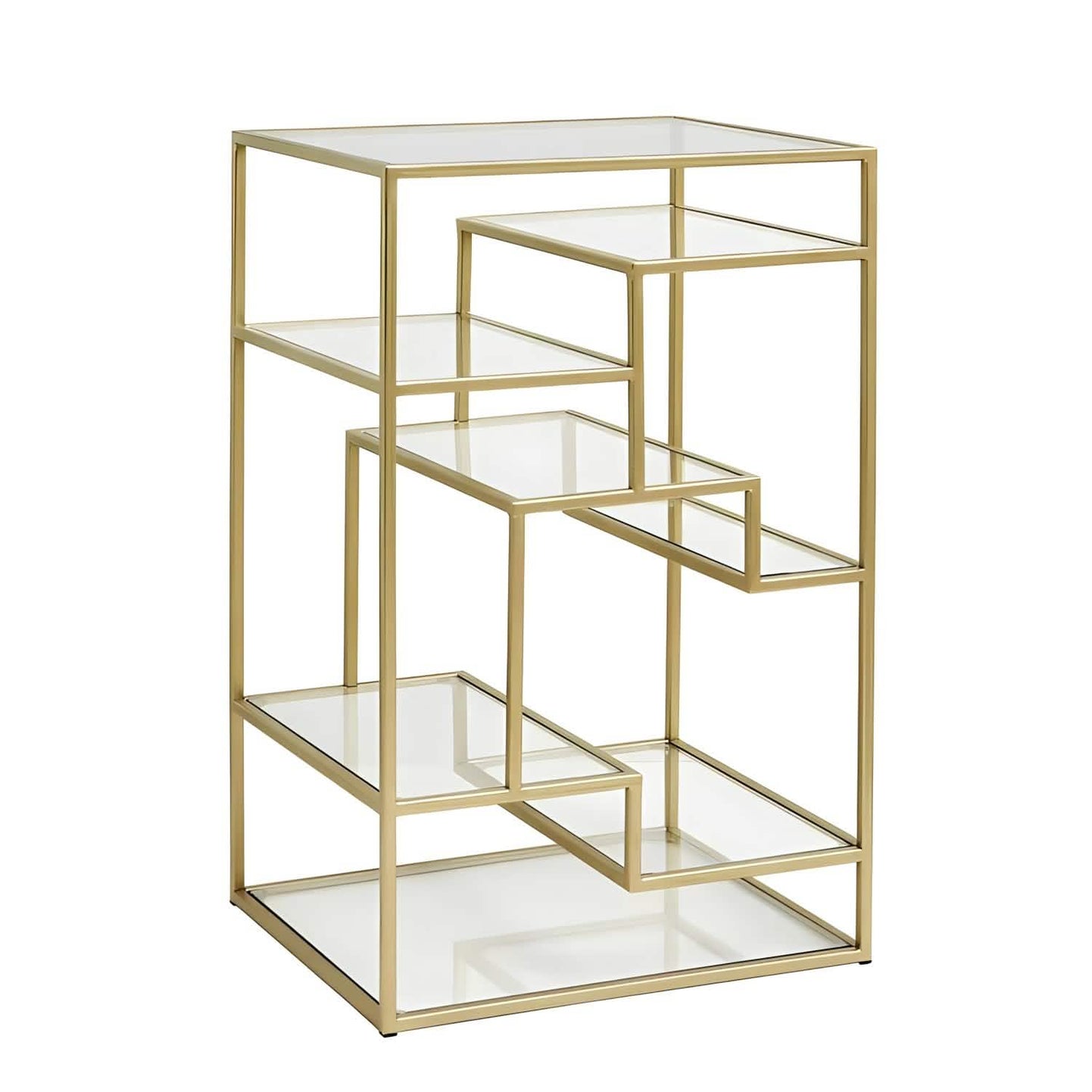 NArt150 - Metal and Glass Shelving Unit