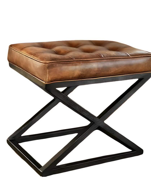 NArt249- كرسي معدن و جلد