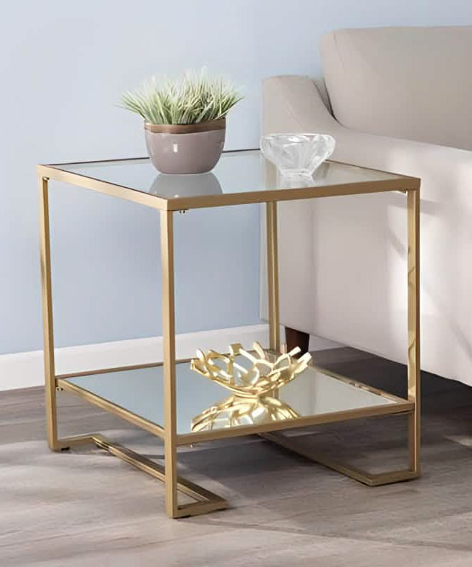 NArt193 - Glass Side Table