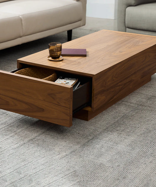 ترابيزة قهوة بدرج للتخزين