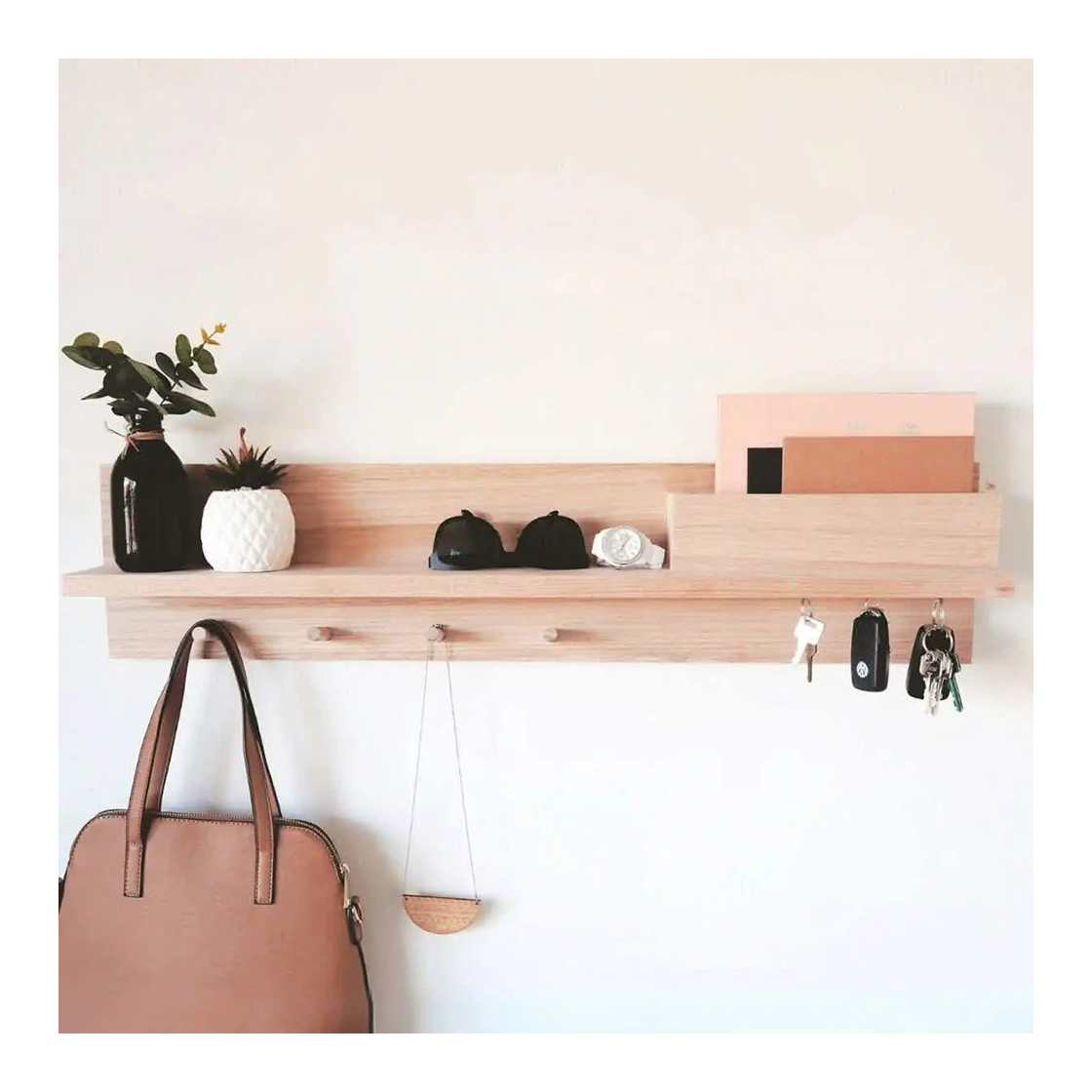 ART.W.AW 0237 - رف خشبي معلق