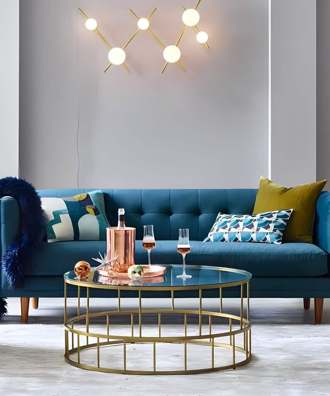 NArt216 - ترابيزة قهوة بسطح زجاج