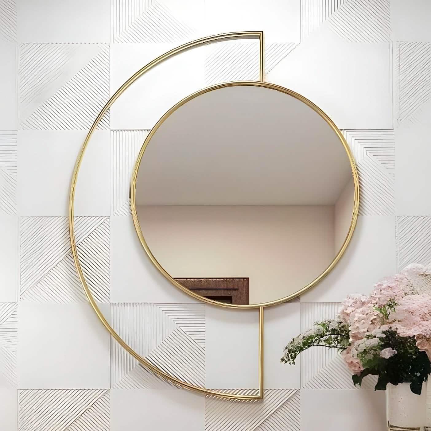 NArt172 - مرايا بإطار ذهبي