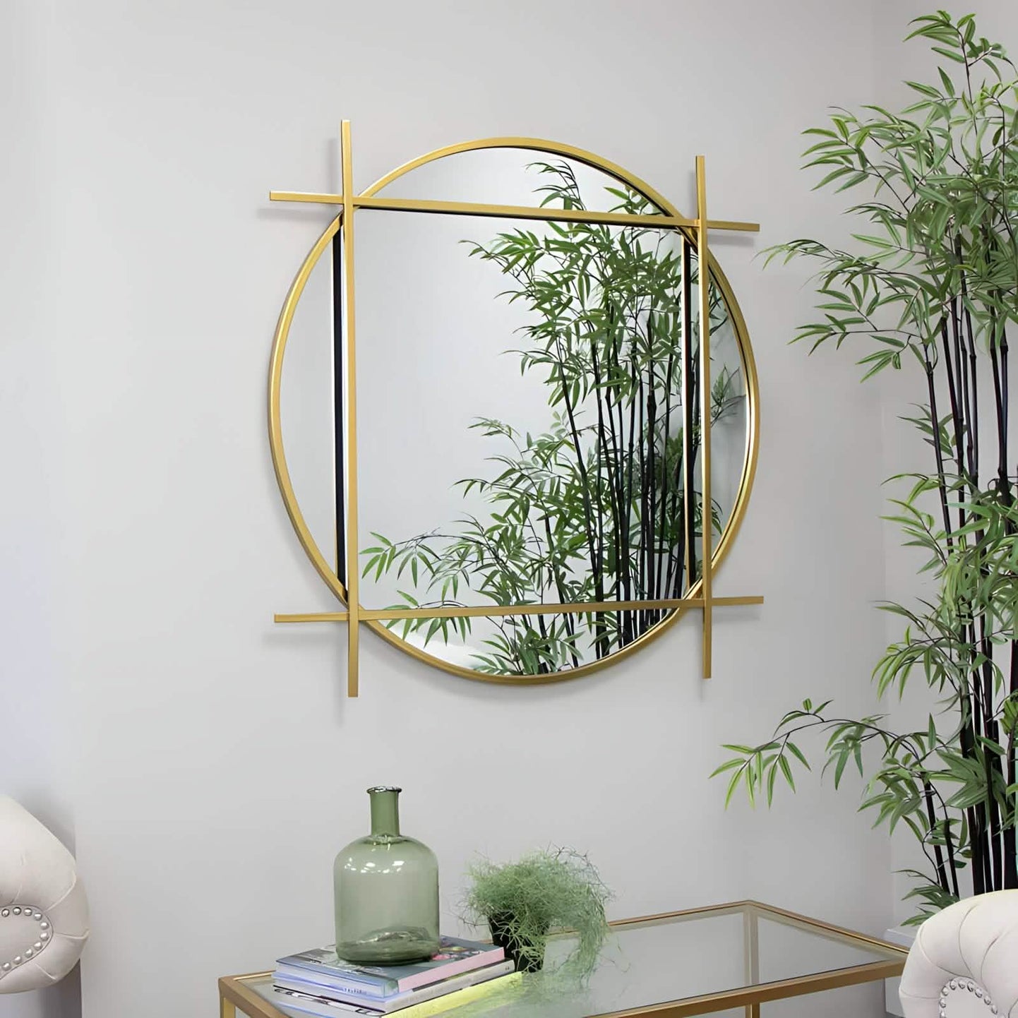 NArt158 - Gold Framed Mirrors