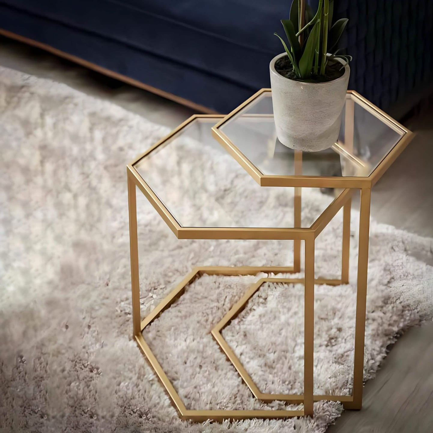 NArt198 - Glass Side Table
