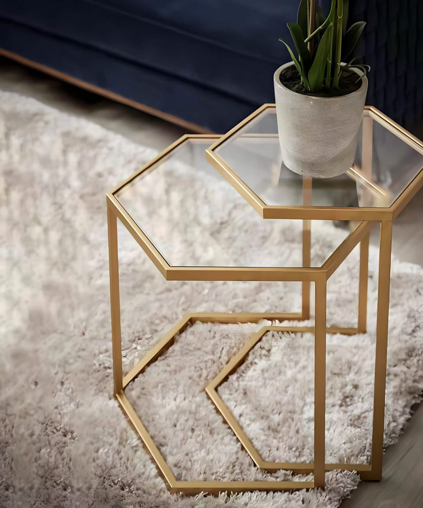 NArt198 - Glass Side Table